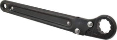 Proto - 7/8", Black Finish, Ratcheting Flare Nut Wrench - 12 Points, 9-3/8" OAL, Steel, Single End Head - Industrial Tool & Supply