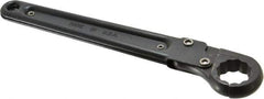 Proto - 15/16", Black Finish, Ratcheting Flare Nut Wrench - 12 Points, 9-3/8" OAL, Steel, Single End Head - Industrial Tool & Supply