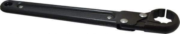 Proto - 1", Black Finish, Ratcheting Flare Nut Wrench - 12 Points, 9-3/8" OAL, Steel, Single End Head - Industrial Tool & Supply