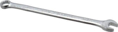 Proto - 8mm 12 Point Offset Combination Wrench - 15° Offset Angle, 5-13/32" OAL, Steel, Satin Finish - Industrial Tool & Supply