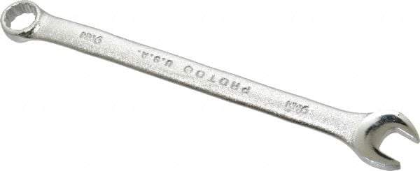 Proto - 9mm 12 Point Offset Combination Wrench - 15° Offset Angle, 5-21/32" OAL, Steel, Satin Finish - Industrial Tool & Supply