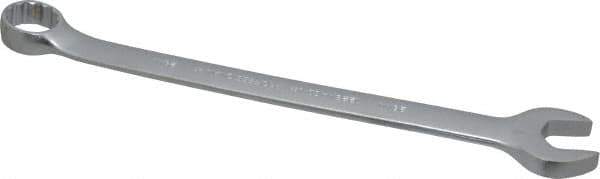 Proto - 28mm 12 Point Combination Wrench - 15° Offset Angle, 14-7/8" OAL, Steel, Satin Finish - Industrial Tool & Supply