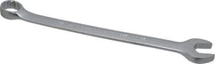 Proto - 28mm 12 Point Combination Wrench - 15° Offset Angle, 14-7/8" OAL, Steel, Satin Finish - Industrial Tool & Supply