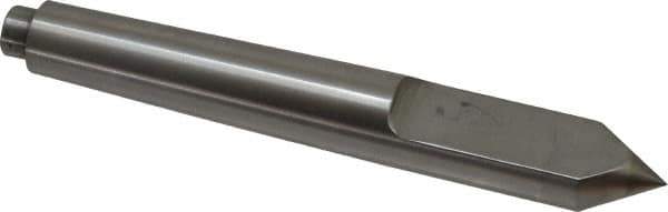 Riten - 3/4" Head Diam, Carbide-Tipped Steel Standard Point Half Dead Center - Jarno 6 Taper, 3/4" Point Diam, 2-3/16" Point Length, 5-1/2" OAL - Industrial Tool & Supply