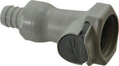CPC Colder Products - Polypropylene Push-to-Connect Tube Female Connector - 60 Max psi, 1/2" Inside Diam, Gray - Industrial Tool & Supply