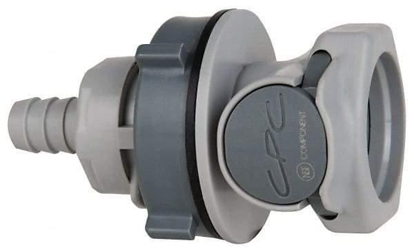 CPC Colder Products - 5/32 x 5/16" Outside Diam, Polypropylene Push-to-Connect Tube Female Connector - 50 Max psi, 3/8" Inside Diam, Gray - Industrial Tool & Supply