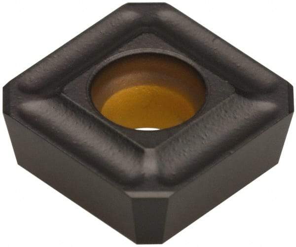 Kennametal - SPGX0903 Grade KCPK30 Carbide Milling Insert - TiN/TiCN/Al2O3 Finish, 1/8" Thick, 0.3752" Inscribed Circle - Industrial Tool & Supply