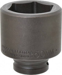 Proto - 3/4" Drive 50mm Standard Impact Socket - 6 Points, 3-7/64" OAL - Industrial Tool & Supply