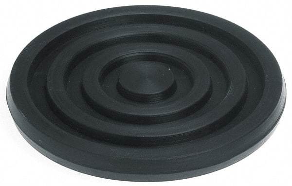 Mason Ind. - 3/8" Thick, 4" Diam, Nitrile, Machinery Leveling Pad & Mat - 500 Lb Max Load, Black - Industrial Tool & Supply