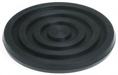 Mason Ind. - 3/8" Thick, 4" Diam, Nitrile, Machinery Leveling Pad & Mat - 500 Lb Max Load, Black - Industrial Tool & Supply