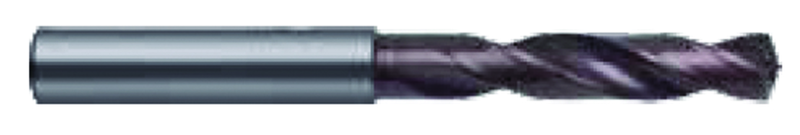 9.9mm Dia. - Carbide HP 3XD Drill-140Â° Point-Bright - Industrial Tool & Supply