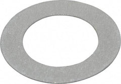 Made in USA - 0.016" Thick, 5/8" Inside x 1" OD, Round Shim - 9/16" Screw, Uncoated Commercial Aluminum - Industrial Tool & Supply