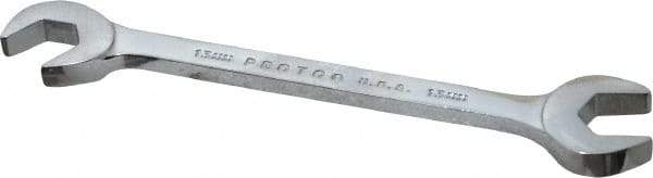 Proto - 13mm Standard Open End Wrench - 5-1/2" OAL, Double End, Chrome Finish, 15° & 60° Head Angle - Industrial Tool & Supply