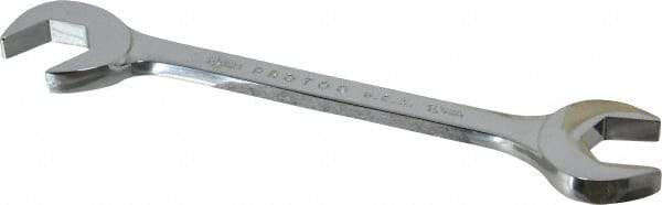 Proto - 19mm Standard Open End Wrench - 7" OAL, Double End, Chrome Finish, 15° & 60° Head Angle - Industrial Tool & Supply