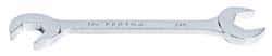 Proto - 3/8" Standard Open End Wrench - 4-3/4" OAL, Double End, Chrome Finish, 15° & 60° Head Angle - Industrial Tool & Supply
