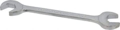 Proto - 9/16" Standard Open End Wrench - 5-5/8" OAL, Double End, Chrome Finish, 15° & 60° Head Angle - Industrial Tool & Supply