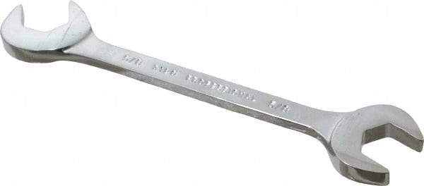 Proto - 5/8" Standard Open End Wrench - 6" OAL, Double End, Chrome Finish, 15° & 60° Head Angle - Industrial Tool & Supply