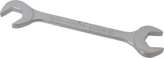 Proto - 13/16" Standard Open End Wrench - 7-1/2" OAL, Double End, Chrome Finish, 15° & 60° Head Angle - Industrial Tool & Supply