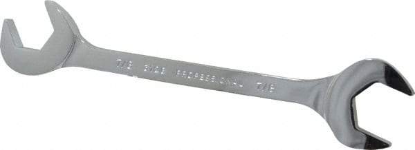 Proto - 7/8" Standard Open End Wrench - 8" OAL, Double End, Chrome Finish, 15° & 60° Head Angle - Industrial Tool & Supply