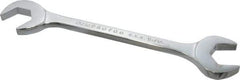 Proto - 15/16" Standard Open End Wrench - 8-3/4" OAL, Double End, Chrome Finish, 15° & 60° Head Angle - Industrial Tool & Supply