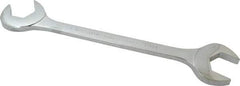 Proto - 1-1/4" Standard Open End Wrench - 12-1/4" OAL, Double End, Chrome Finish, 15° & 60° Head Angle - Industrial Tool & Supply