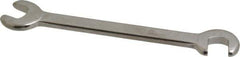 Proto - 9/32" Stubby Open End Wrench - 3-1/2" OAL, Double End, Satin Finish, 15° & 75° Head Angle - Industrial Tool & Supply
