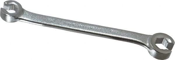 Proto - 9 x 11mm, Chrome Finish, Open End Flare Nut Wrench - 6 Points, 6-5/16" OAL, Steel, Double End Head - Industrial Tool & Supply