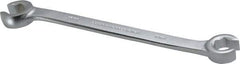 Proto - 13 x 14mm, Chrome Finish, Open End Flare Nut Wrench - 6 Points, 7-1/2" OAL, Steel, Double End Head - Industrial Tool & Supply