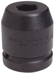 Proto - 1" Drive 4-1/8" Standard Impact Socket - 6 Points, 5-1/2" OAL - Industrial Tool & Supply
