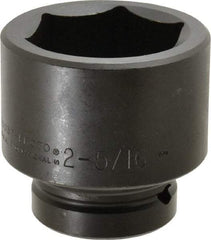 Proto - 1" Drive 2-5/16" Standard Impact Socket - 6 Points, 3-21/64" OAL - Industrial Tool & Supply
