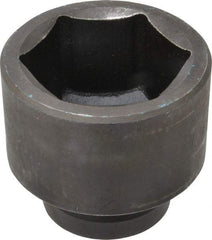 Proto - 1" Drive 2-1/2" Standard Impact Socket - 6 Points, 3-1/2" OAL - Industrial Tool & Supply