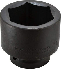 Proto - 1" Drive 2-11/16" Standard Impact Socket - 6 Points, 3-21/32" OAL - Industrial Tool & Supply