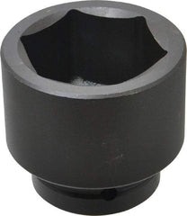Proto - 1" Drive 65mm Standard Impact Socket - 6 Points, 3-1/2" OAL - Industrial Tool & Supply