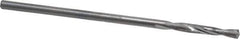 Atrax - #53 135° Spiral Flute Solid Carbide Screw Machine Drill Bit - Bright Finish, Right Hand Cut, 1/2" Flute Length, 1-1/2" OAL, Split Point, Straight Shank - Industrial Tool & Supply