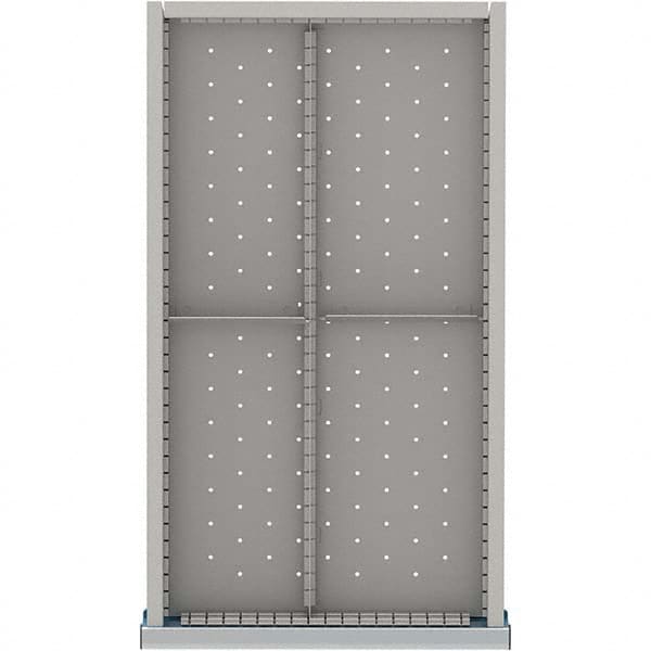LISTA - 4-Compartment Drawer Divider Layout for 3.15" High Drawers - Industrial Tool & Supply