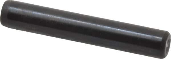Holo-Krome - 1/4" Diam x 1-1/2" Pin Length 4000 Alloy Steel Oversized Dowel Pin - Black Luster Finish, C 47-58 & C 60 (Surface) Hardness, 1 Beveled & 1 Rounded End - Industrial Tool & Supply