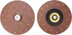 Made in USA - 9" Diam Locking Nut Disc Backing Pad - Soft Density, 10,000 RPM - Industrial Tool & Supply