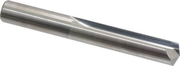 Atrax - 7/16", 140° Point, Solid Carbide Straight Flute Drill Bit - Industrial Tool & Supply
