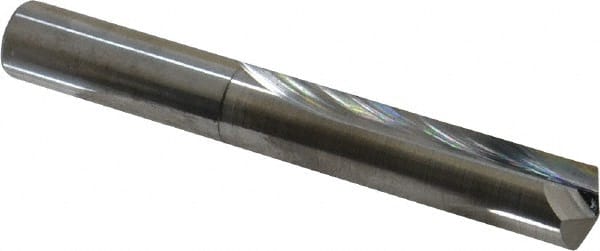 Atrax - 12mm, 140° Point, Solid Carbide Straight Flute Drill Bit - Industrial Tool & Supply