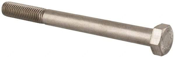 Value Collection - M12x1.75mm Metric Coarse, 130mm Length Under Head Hex Head Cap Screw - Partially Threaded, Grade 18-8 Stainless Steel, Uncoated, 19mm Hex - Industrial Tool & Supply