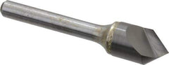 Atrax - 1/2" Head Diam, 1/4" Shank Diam, 1 Flute 82° Solid Carbide Countersink - Bright Finish, 2-1/2" OAL, Single End, Straight Shank, Right Hand Cut - Industrial Tool & Supply