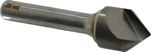 Atrax - 3/4" Head Diam, 3/8" Shank Diam, 1 Flute 82° Solid Carbide Countersink - Industrial Tool & Supply