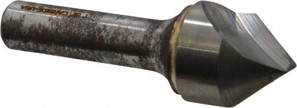 Atrax - 1" Head Diam, 1/2" Shank Diam, 1 Flute 82° Solid Carbide Countersink - Bright Finish, 3" OAL, Single End, Straight Shank, Right Hand Cut - Industrial Tool & Supply