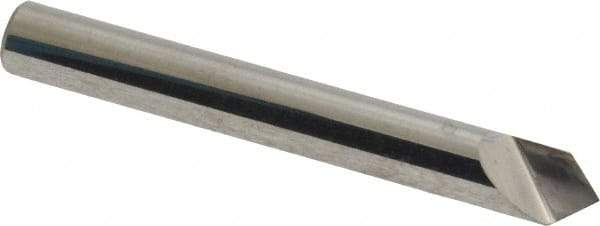 Atrax - 1/4" Head Diam, 1/4" Shank Diam, 1 Flute 90° Solid Carbide Countersink - Bright Finish, 2" OAL, Single End, Straight Shank, Right Hand Cut - Industrial Tool & Supply