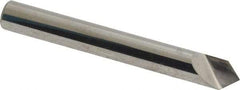 Atrax - 1/4" Head Diam, 1/4" Shank Diam, 1 Flute 90° Solid Carbide Countersink - Bright Finish, 2" OAL, Single End, Straight Shank, Right Hand Cut - Industrial Tool & Supply