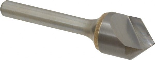 Atrax - 5/8" Head Diam, 1/4" Shank Diam, 1 Flute 90° Solid Carbide Countersink - Industrial Tool & Supply