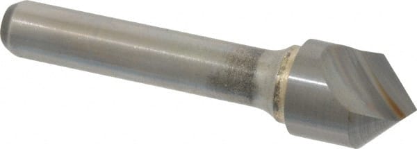Atrax - 5/8" Head Diam, 3/8" Shank Diam, 1 Flute 90° Solid Carbide Countersink - Industrial Tool & Supply