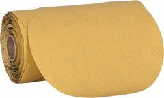 3M - 6" Diam, 220 Grit Aluminum Oxide Adhesive PSA Disc - Very Fine Grade, Yellow, C Weighted Backing, Flexible, Use with Random Orbital Sanders - Industrial Tool & Supply