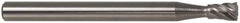 Atrax - 3/8" Cut Diam, 1/4" Shank Diam, Inverted Cone Head Single Cut Burr - Carbide, Flat End, 3/8" LOC, 2-1/4" OAL - Industrial Tool & Supply