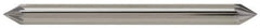 SGS Pro - 5/8" Cut Diam, 1/4" Shank Diam, Cone Head Single Cut Burr - Carbide, Point End, 5/16" LOC, 2-1/16" OAL - Industrial Tool & Supply